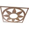 Ekena Millwork Blume Wood Fretwork Pierced Ceiling Medallion, Walnut, 26"OD x 9"ID x 3/8"T CMWP26X26X0375BLWA - alternate 4